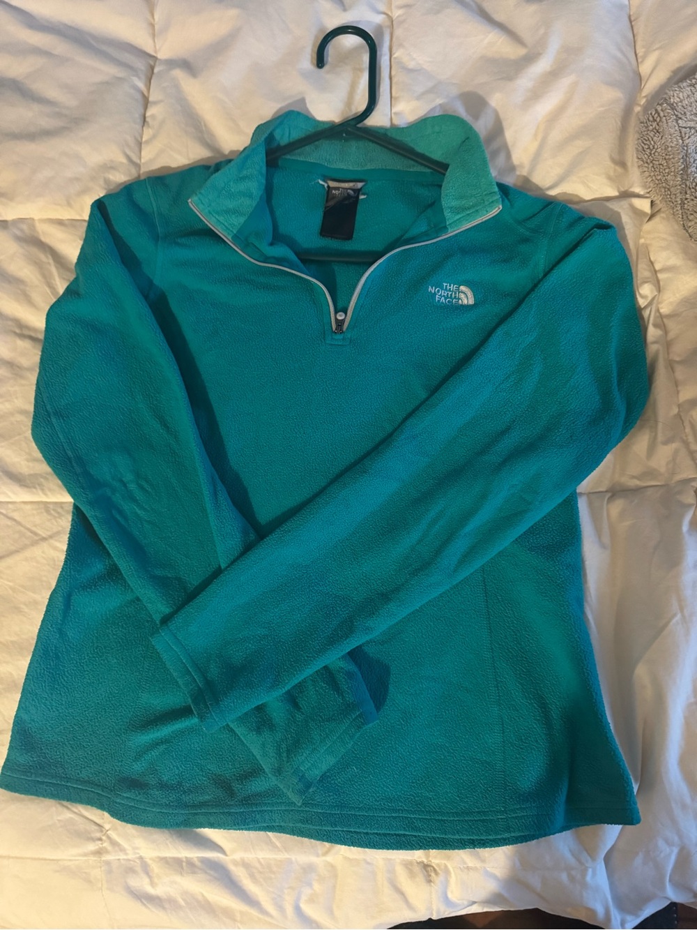 The North Face Teal Half-Zip Fleece Pullover